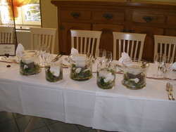 Fleurs mariage : Décoration de table
