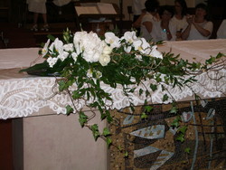 Fleurs mariage : Décoration d'Eglise